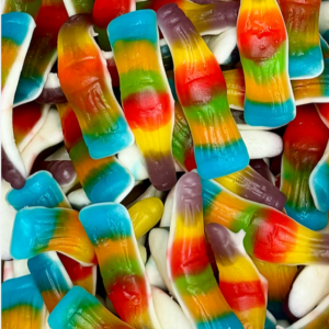 Bouteilles multicolores - halal